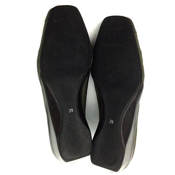 Thierry Rabotin - Green Slip-On Canvas Wedges - Picture 6 of 8